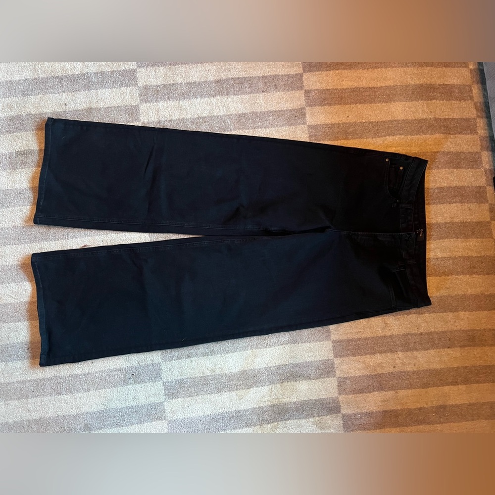 Like new: set of three Quince Women's Wide Leg - Black, Dark Blue, Light Blue - Picture 10 of 11